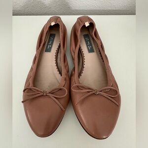 SJP (Sarah Jessica Parker) Pink/Nude Leather Ballet Flats